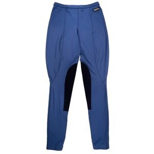 Kerrits Riding Leggings Womens Small Blue Stretch Pull On Knee Patch Pants